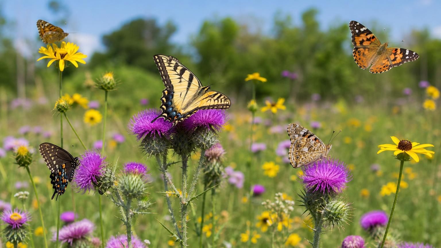 Schmetterlinge im Sommer